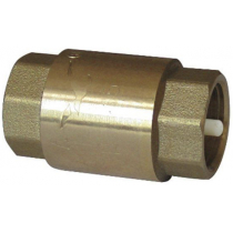 Клапан обратный пружинный латунный, пластиковый шток SGL Ду100 Ру10 (DN100 PN10)