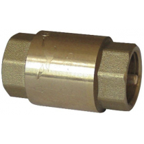 Клапан обратный пружинный латунный, латунный шток Ду15 Ру10 (DN15 PN10)
