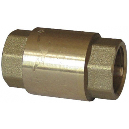 Клапан обратный пружинный латунный, латунный шток Ду20 Ру10 (DN20 PN10)