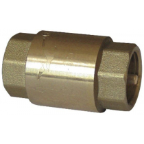 Клапан обратный пружинный латунный, латунный шток Ду25 Ру10 (DN25 PN10)