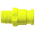 Штекер БРС без клапана желтый Cube Cupla SPC-10PM-VL-YEL POM SG