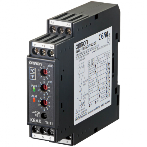 Реле контроля температуры Omron K8AK-TH12S 24VAC/DC