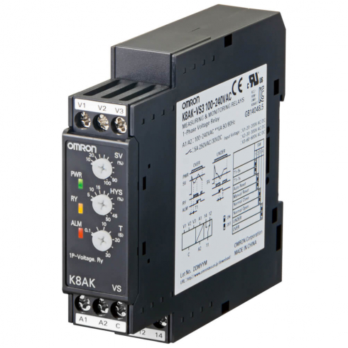 Реле контроля Omron K8AK-VS2 100-240VAC