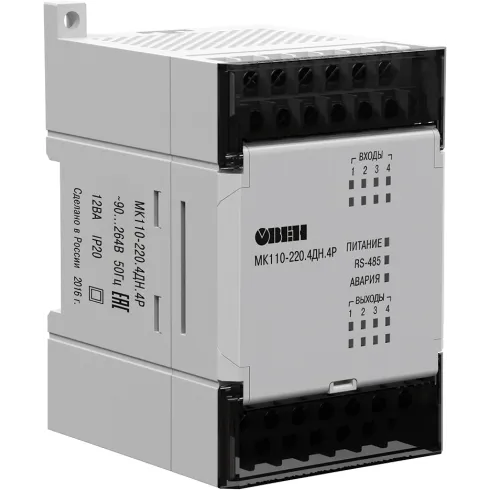 Модуль дискретного ввода/вывода ОВЕН МК110-220.4ДН.4Р купить в интернет ...