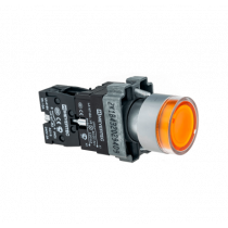 Кнопка с LED подсветкой с пружинным возвратом MEYERTEC MTB2-BW3561
