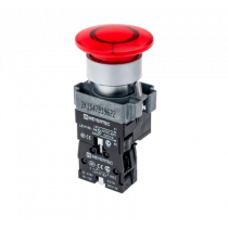 Грибовидная кнопка с LED подсветкой с пружинным возвратом MEYERTEC MTB2-BW4634