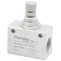 Дроссель с обратным клапаном Pemaks PHK-1/8