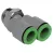 Тройник цанговый с резьбой Pneumax T23G-04M5