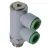 Тройник цанговый с резьбой Pneumax T33-0814