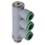 Коллектор цанговый с резьбой Pneumax T34-0814
