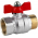 Кран шаровой латунный резьбовой Genebre 3038-04 Ру25 Ду15 (PN25 DN15)