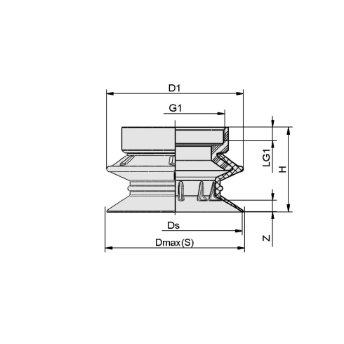 Вакумная присоска Schmalz SAUG-SCG 30 SI-55
