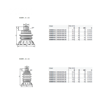 Сильфонная вакуумная присоска Schmalz MG-MBH-43S30-SK43-A1-G14-AG