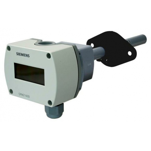 Канальный датчик температуры и качества воздуха с дисплеем Siemens BPZ:QPM2160D
