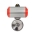 Донный клапан шаровый под приварку с пневмоприводом TITAN LOCK нерж.304 DN65, TLBBV65WD-P