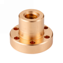 Гайка трапецеидальная ISKRA с фланцем (бронза) d=24 мм, шаг резьбы 5 мм (прав. резьба), BFM 24-5-D