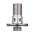 Шпунт-аппарат с манометром (левый) TITAN LOCK, до 2,2 бар, под Clamp DN32 нерж. 304 TL32TGMLPG-CL