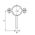Хомут трубный на ножке TITAN LOCK DN65 (70 мм), нерж. 304, TL065FPLS