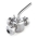 Кран пробковый трехходовой TITAN LOCK нерж 304, тип L, DN25, TL3CV25L-S