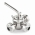 Кран пробковый трехходовой TITAN LOCK нерж 304, тип L, DN25, TL3CV25L-S