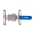 Кран шаровый фланцевый двухсоставной TITAN LOCK нерж. 304, DN25 TL100TPFBVS