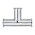 Тройник Clamp TITAN LOCK DN 10, нерж. сталь 316, TLTE10CLSS