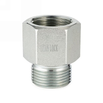 Ниппель переходной сталь 1.1/4 НР BSP/ВР NPT TL1.1/4RMBS-FNP TITAN LOCK
