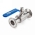 Пищевой шаровый кран полнопроходной типа clamp-clamp TITAN LOCK DN65 нерж. 304, TL65SBV-CL