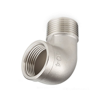 Отвод 90° нержавеющий (уголок) НР/ВР 2-1/2 AISI304 TL250ELMF TITAN LOCK