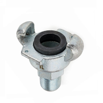 Соединение для воздуха GERMES (AIR KING) 3/8 с наруж. резьбой NPT сталь TLGMM3/8 TITAN LOCK