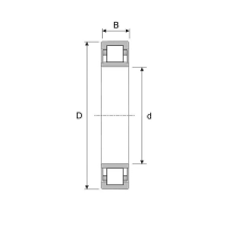 Подшипник роликовый ISKRA NJ212 ECP/C3