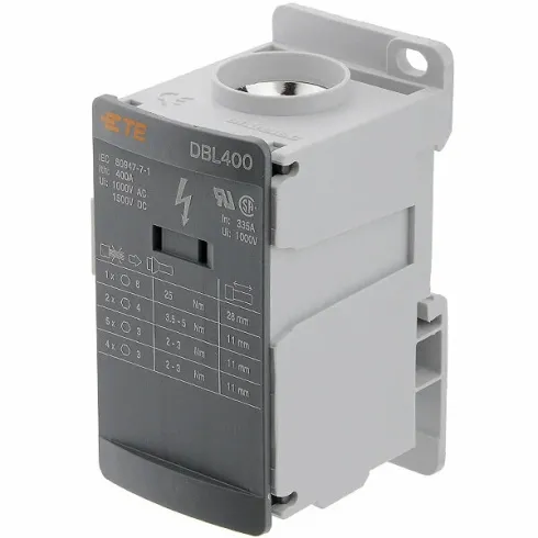 Блок DBL400 распределительный, 400А, 1 -полюсный TEConnectivity (АВВ 1SNL340010R0000)