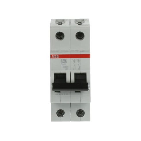 Автоматический выключатель 2-полюсный S202 B40 6кА ABB 2CDS252001R0405