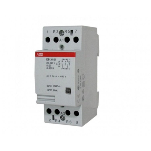Модульный контактор ABB ESB24-22 24 A 220В АС/DC GHE3291302R0006