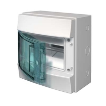 Бокс настенный 8М прозрачная дверь Mistral65 (с клемм) ABB 1SLM006501A1201
