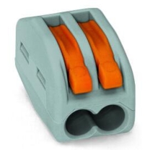 Клеммник 2х(0.08-2.5) WAGO 222-412 (уп. 50 шт.)