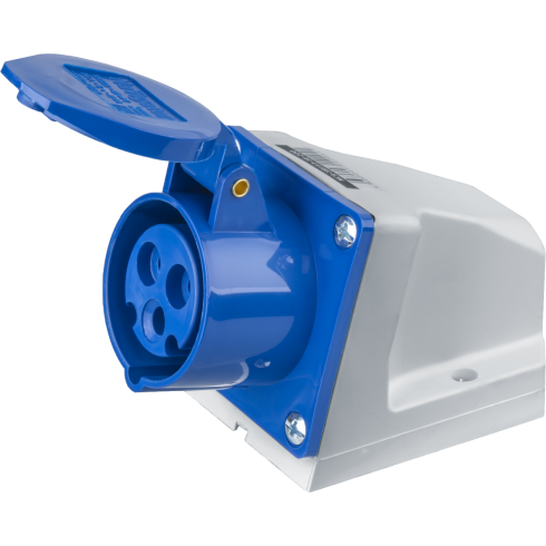 Розетка для монтажа на поверхность 216 RS4 2Р+E 16A 110V~ IP44 (D19 609 01) ABB 2CMA193097R1000