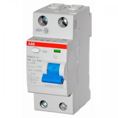 Устройство защитного отключения 2п 40А 30мА тип A F202 ABB 2CSF202101R1400