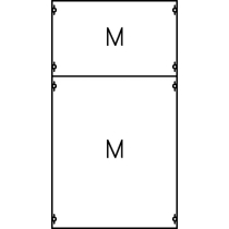 Панель с монтажной платой 1ряд/3 рейки ABB 1M00A