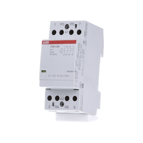 Контактор ESB25-22N-01 модульный (25А АС-1, 2НО+2НЗ), катушка 24В AC/DC ABB 1SAE231111R0122