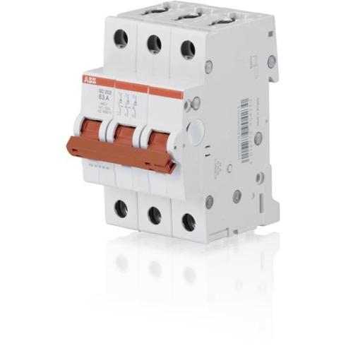 Рубильник 3п SD203/63 рычаг красный ABB 2CDD283101R0063