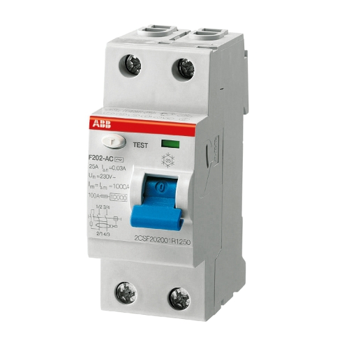 Устройство защитного отключения 2п 63А 300мА тип AC F202 ABB 2CSF202001R3630