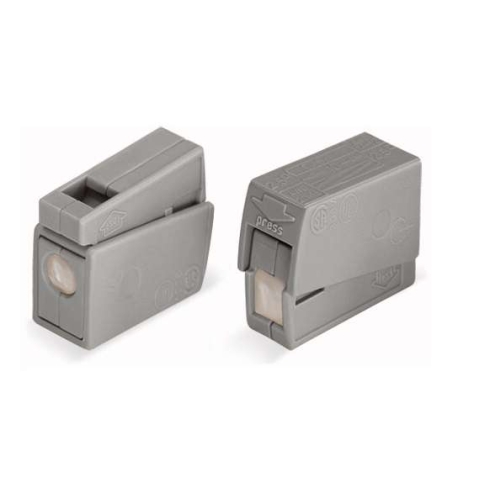 Клемма 1х(0.5-2.5кв.мм) для светильников с пастой сер. WAGO 224-111 (уп. 100 шт.)