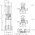 Вертикальный многоступенчатый насос Wilo Multivert MVI 417 (3~400 V, FKM, PN 25) 4019075