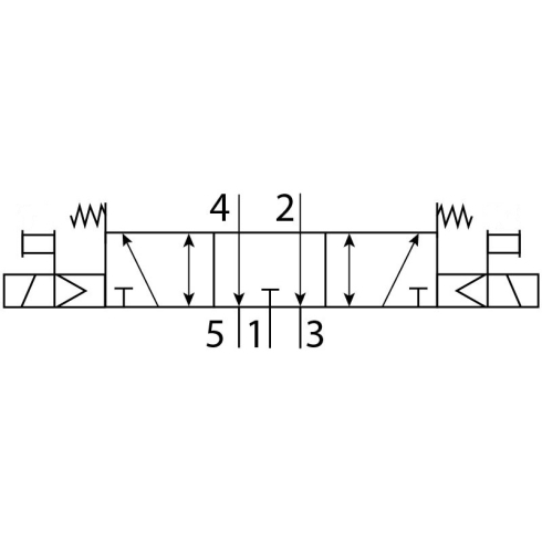 Распределитель с электроуправлением Naval Pneumatics VUVS-L30-P53E-MD-G12-F8