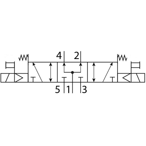 Распределитель с электроуправлением Naval Pneumatics VUVS-L18-P53U-MD-M5-F7