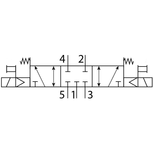 Распределитель с электроуправлением Naval Pneumatics VUVS-L20-P53C-MD-G14-F7