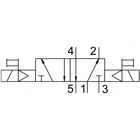 Распределитель с электроуправлением Naval Pneumatics VUVS-L18-B52-D-G18-F7