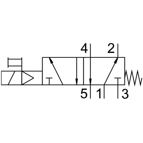 Распределитель с электроуправлением Naval Pneumatics VUVS-L18-M52-MD-M5-F7