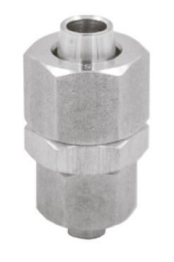 Фитинг угловой с накидной гайкой Camozzi 1541 8/6-1/4